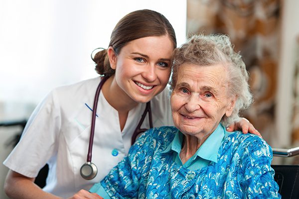 Nurse with an older woman